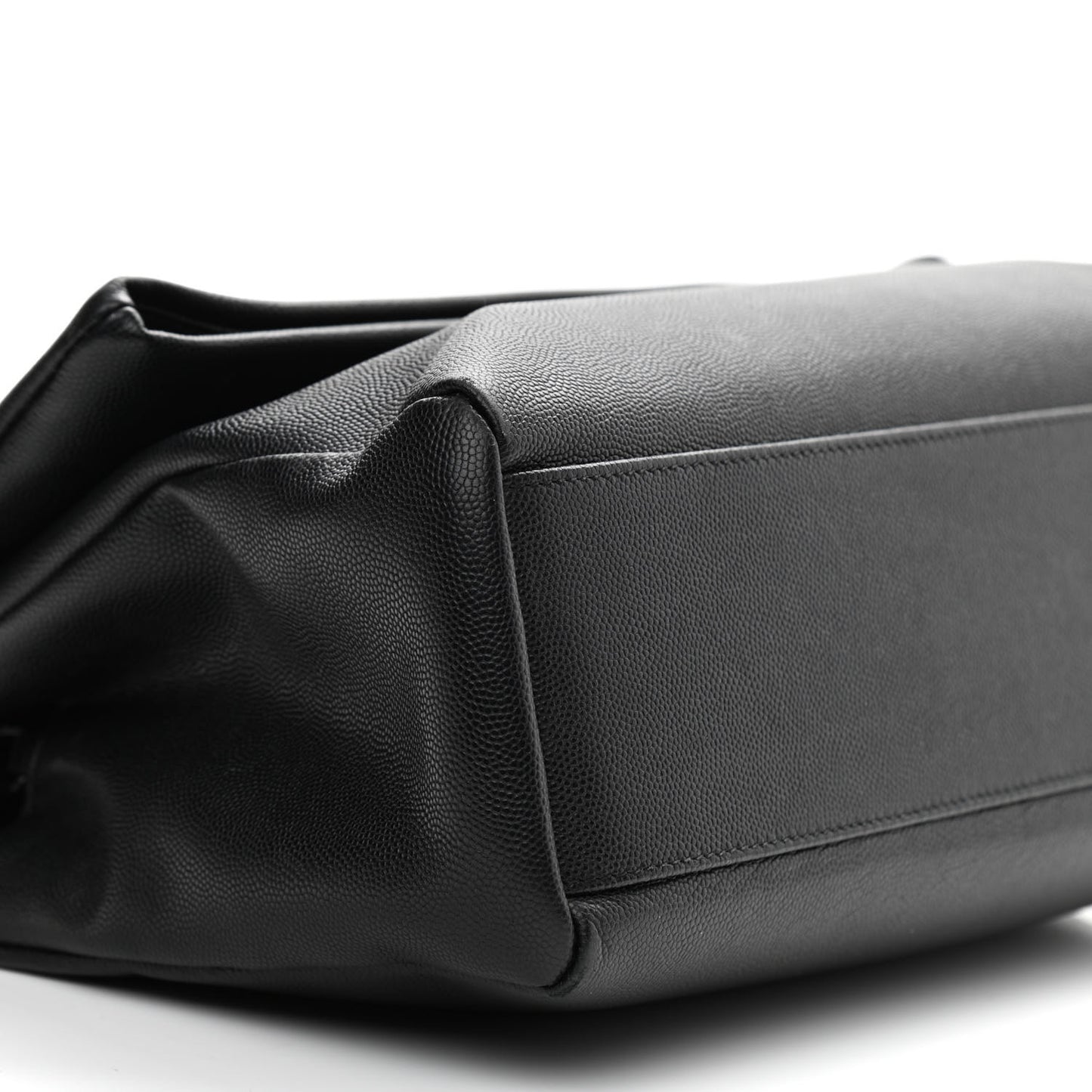 Grain De Poudre Medium West Hollywood Monogram Fold-Over Black