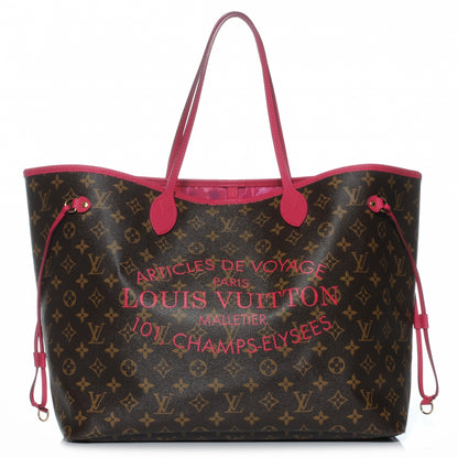 Louis Vuitton Monogram Articles de Voyage Ikat Neverfull GM Rose Indien 1 of 7