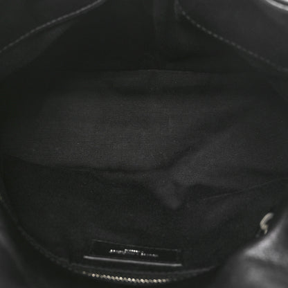 Saint Laurent Lambskin Quilted Small Loulou Puffer Monogram Chain Satchel Black 5 of 11
