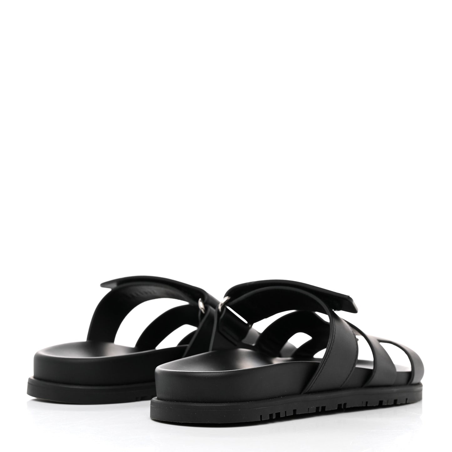 Calfskin Womens Chypre Sandals 36.5 Black