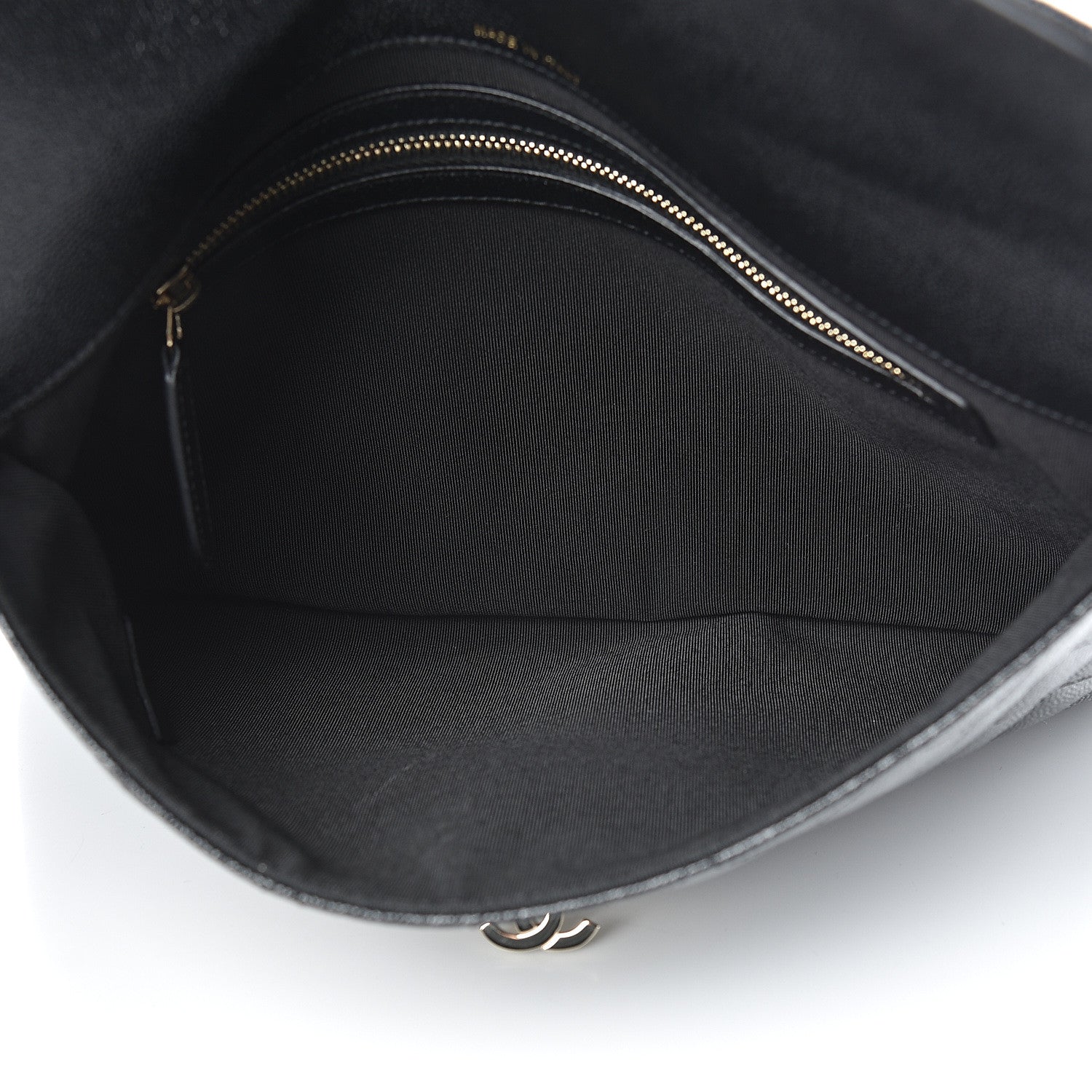 Chanel Caviar Quilted Medium Golden Class Pouch Black 4 of 7