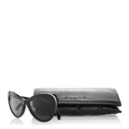 Chanel Acetate Cat Eye CC Sunglasses 5432-A Black 11 of 11