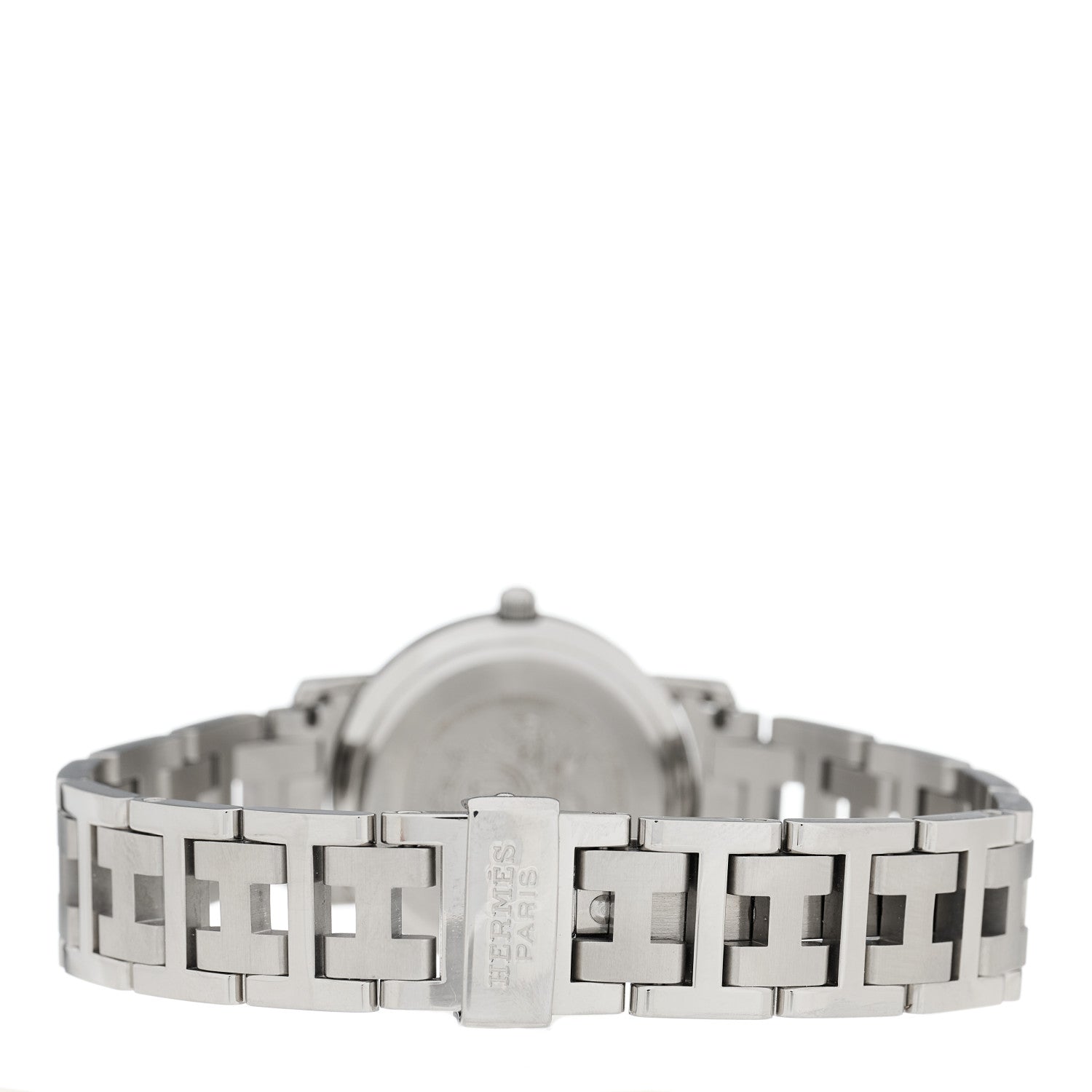 Hermes Stainless Steel 24mm Clipper Quartz Watch White 3 of 4