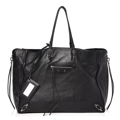 Balenciaga Supple Calfskin Papier A4 Zip Around Tote Black 1 of 12