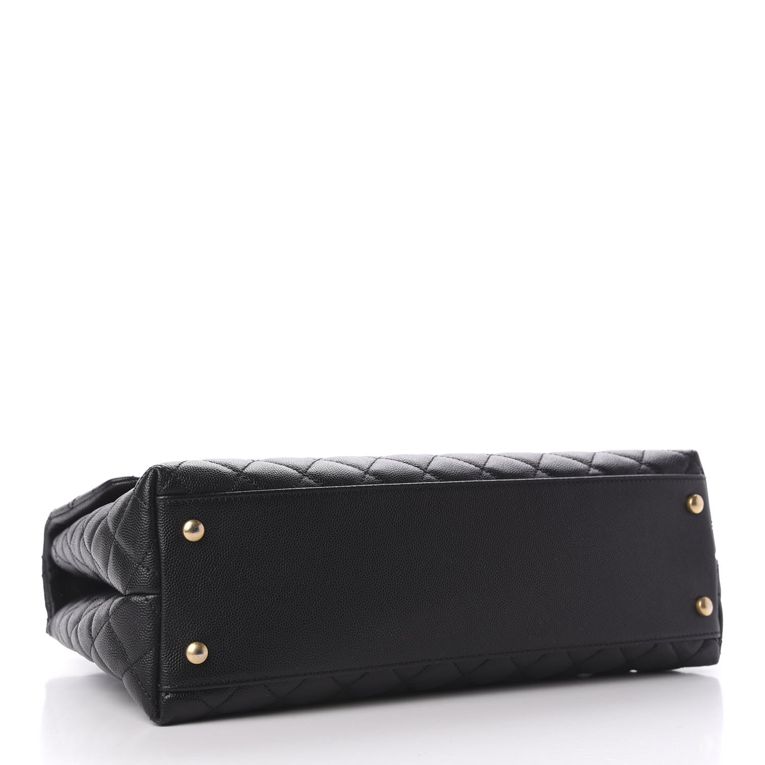 Chanel Caviar Quilted Medium Coco Handle Flap Black 4 of 10