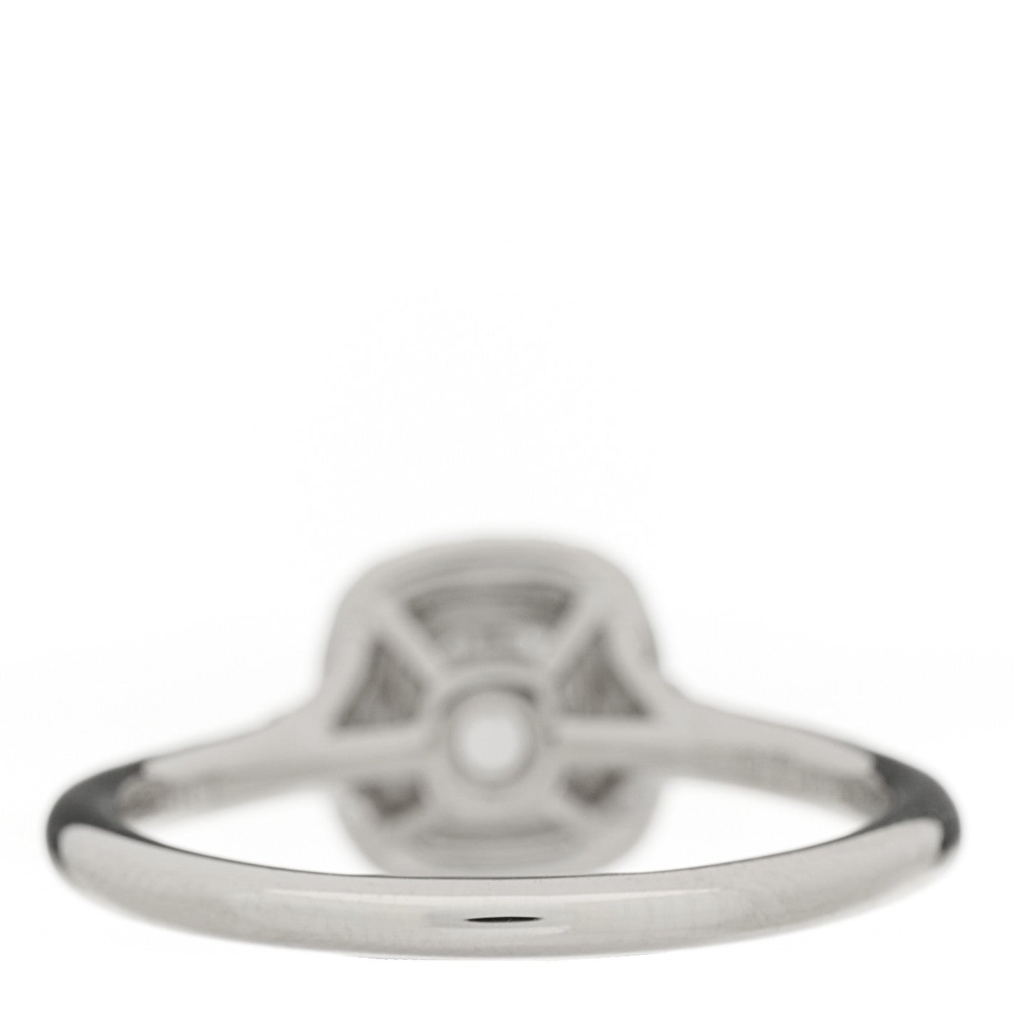 Tiffany Platinum Diamond .31ct Soleste Cushion Cut Double Halo Engagement Ring 54 7 4 of 6