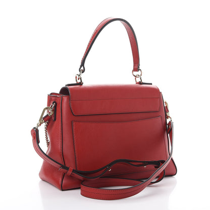 Chloe Calfskin Small Faye Day Shoulder Bag Dahlia Red 3 of 7
