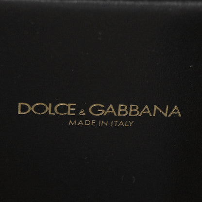 Dolce & Gabbana Metallic Calfskin Crocodile Embossed Mini Devotion Envelope Bag Silver 6 of 8