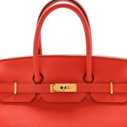 Hermes Togo Birkin 35 Rouge de Coeur 8 of 12