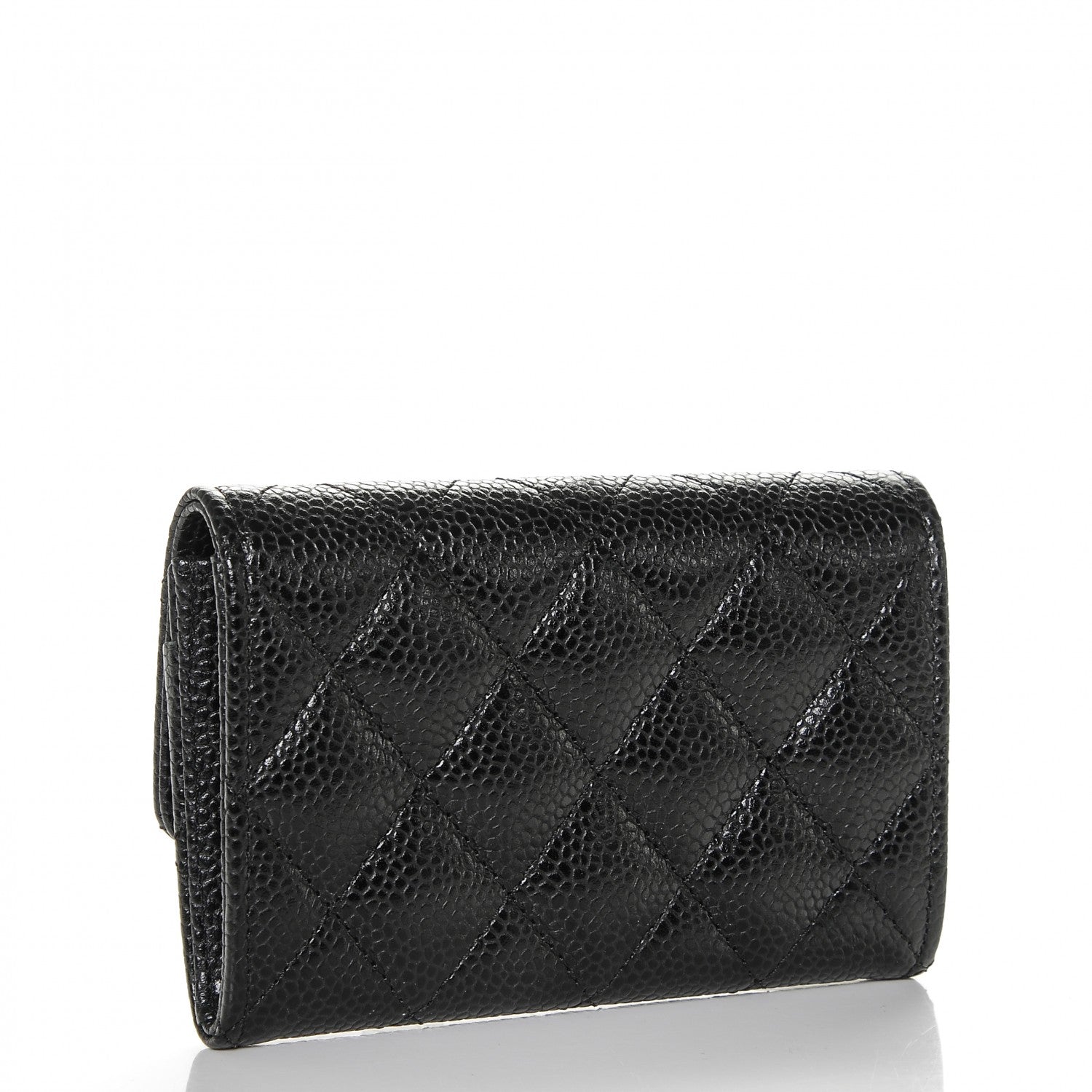 Chanel Caviar Quilted Flap Card Holder Black 3 of 8
