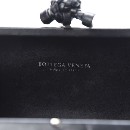 Bottega Veneta Satin Intreccio Impero Knot Clutch Black 6 of 6