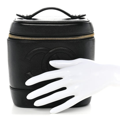 Chanel Caviar Vanity Cosmetic Case Black 2 of 13