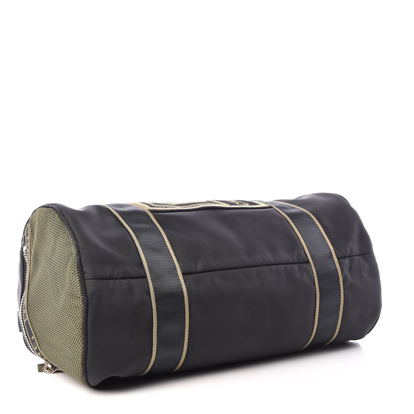 Nylon Sport Duffle Black Green