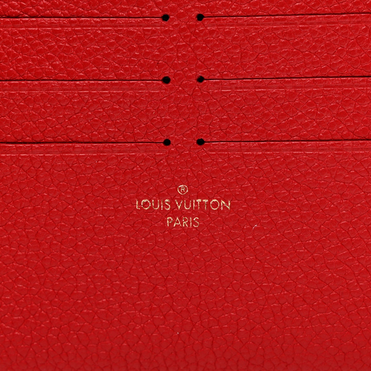 Calfskin Felicie Card Holder Insert Cherry