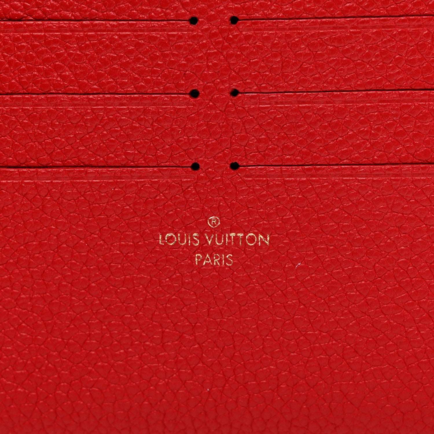 Louis Vuitton Calfskin Felicie Card Holder Insert Cherry 6 of 6