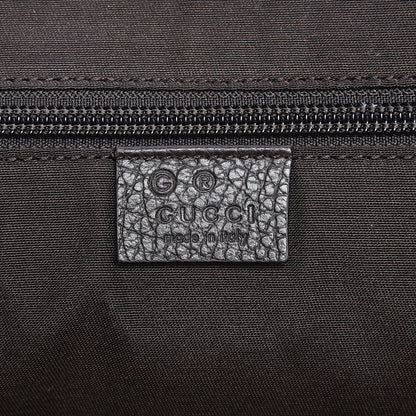 Gucci Crystal Monogram Medium Double Buckle Flap Messenger Beige Dark Brown 6 of 7