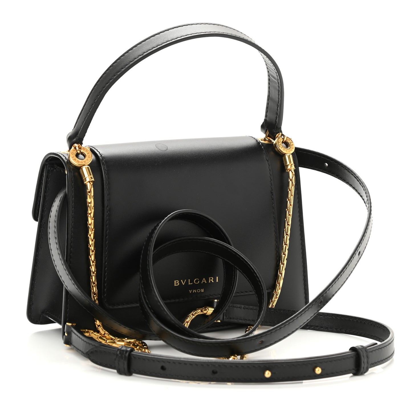 X ALEXANDER WANG Lambskin Serpenti Forever Belt Bag Black