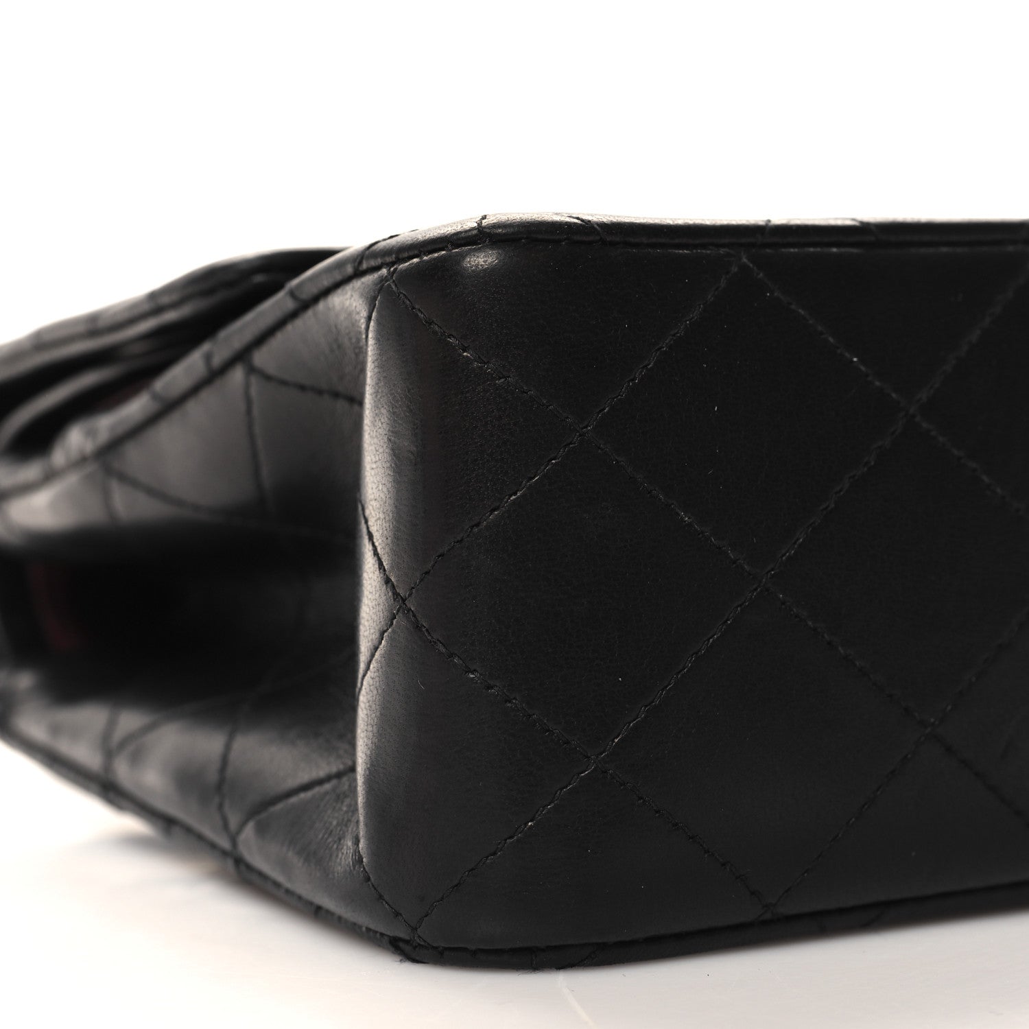 Chanel Lambskin Quilted Medium Double Flap Black 9 of 11