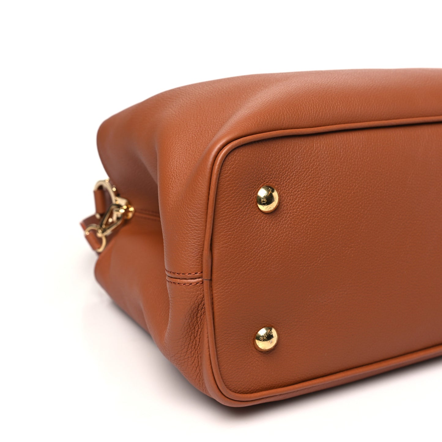 Smooth Grained Calfskin Capucines GM Souple Cognac