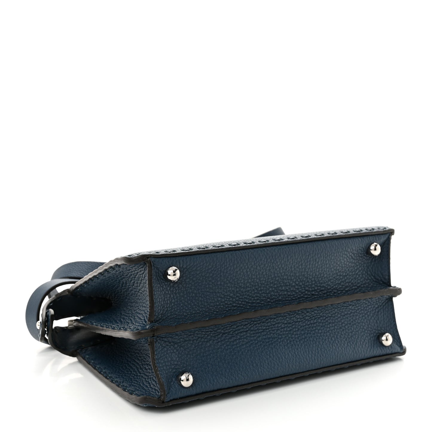 Cuoio Romano Selleria Chamois Small Peekaboo I SEE U Satchel Placca Argento