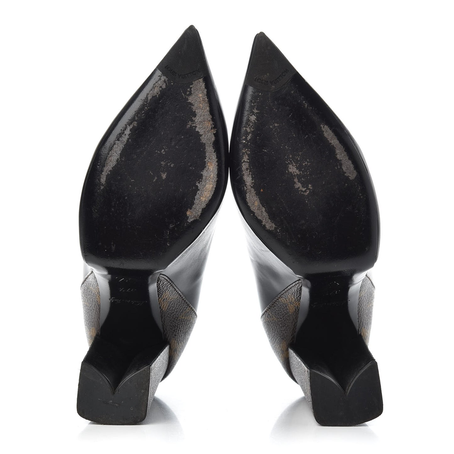 Calfskin Monogram Matchmake Pumps 37.5 Black