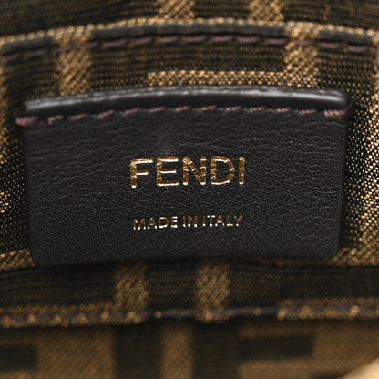 Fendi Vitello King Plexiglass Logo Embossed Mini By The Way Top Handle Boston Bag Wasabi 6 of 10