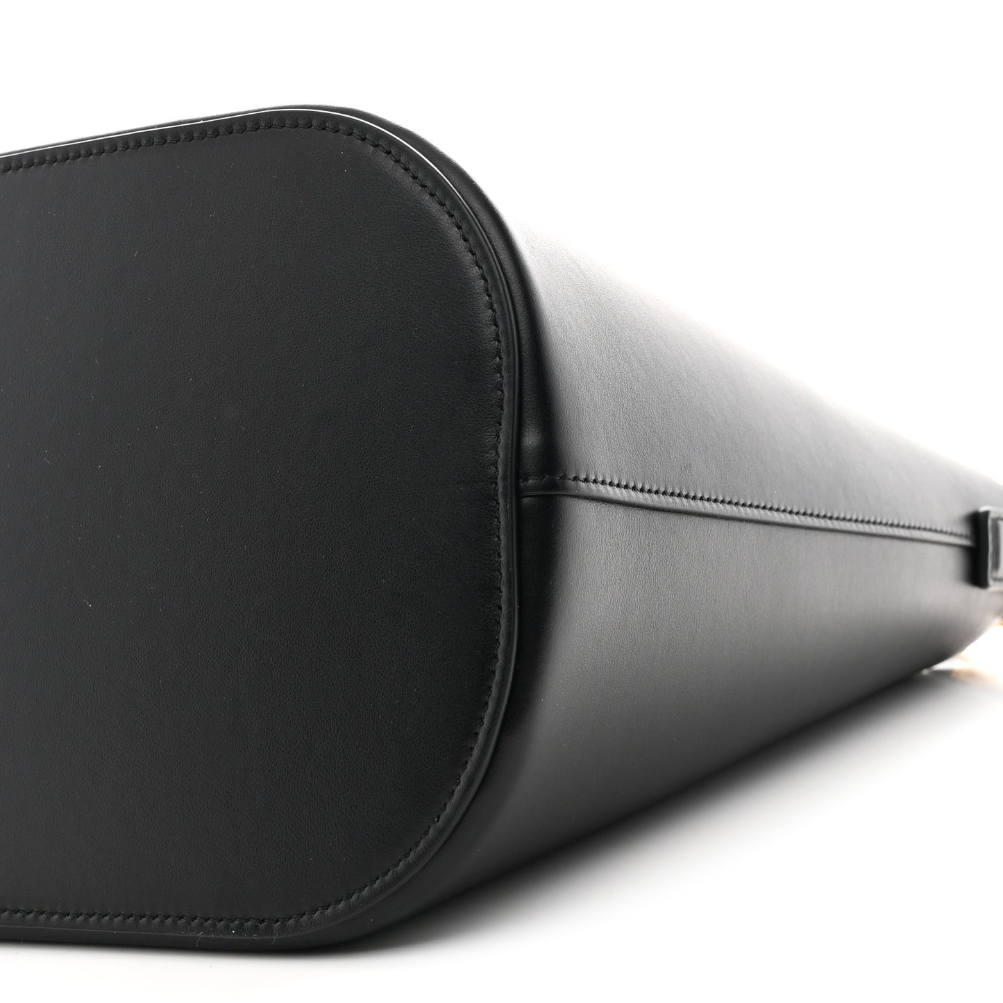 Smooth Calfskin Triomphe Medium Louise Bag Black