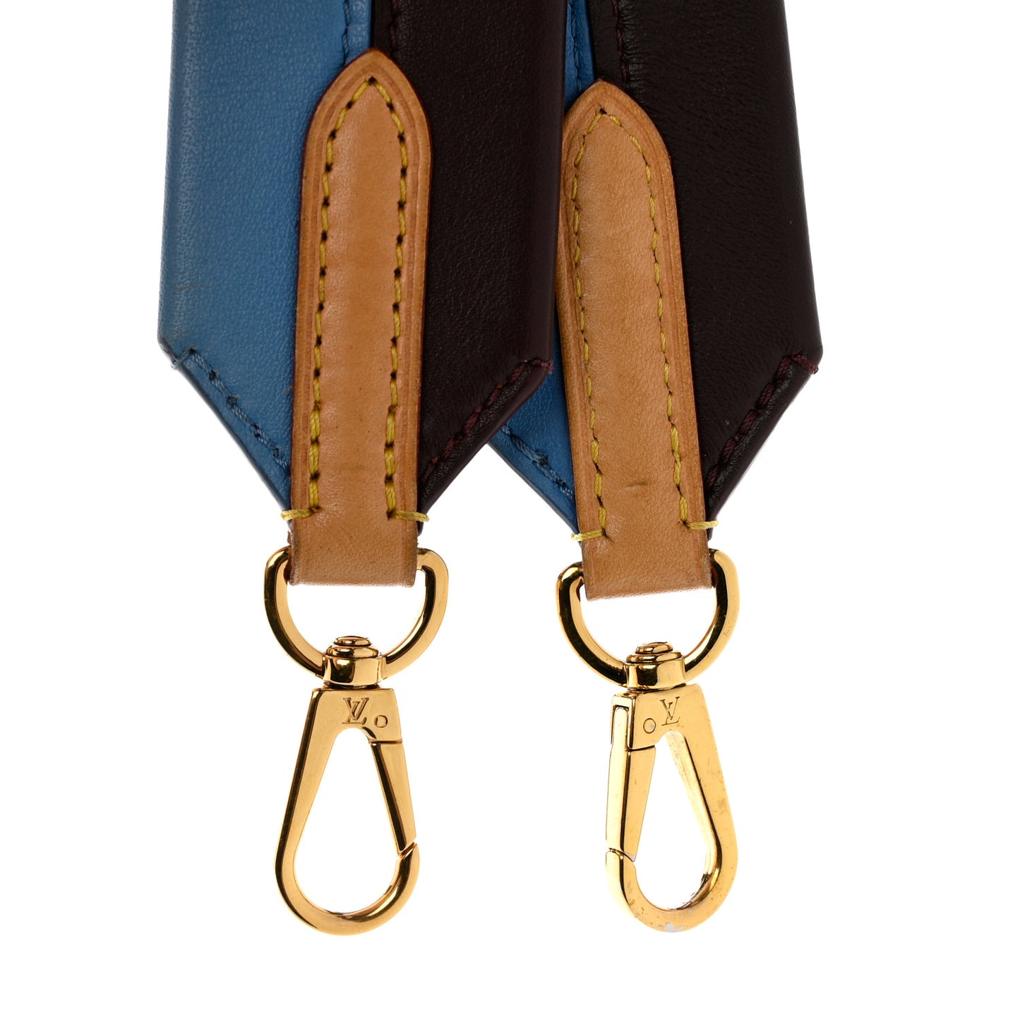 Calfskin Cluny MM Shoulder Strap Blue Glacial