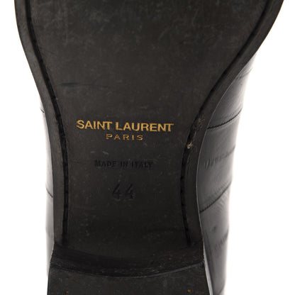 Saint Laurent Eel Mens Miles Ankle Boots 44 Black 7 of 8