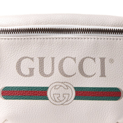 Gucci Grained Calfskin Small Logo Belt Bag White 9 of 11