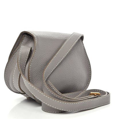 Chloe Calfskin Mini Marcie Round Crossbody Bag Cashmere Grey 3 of 9