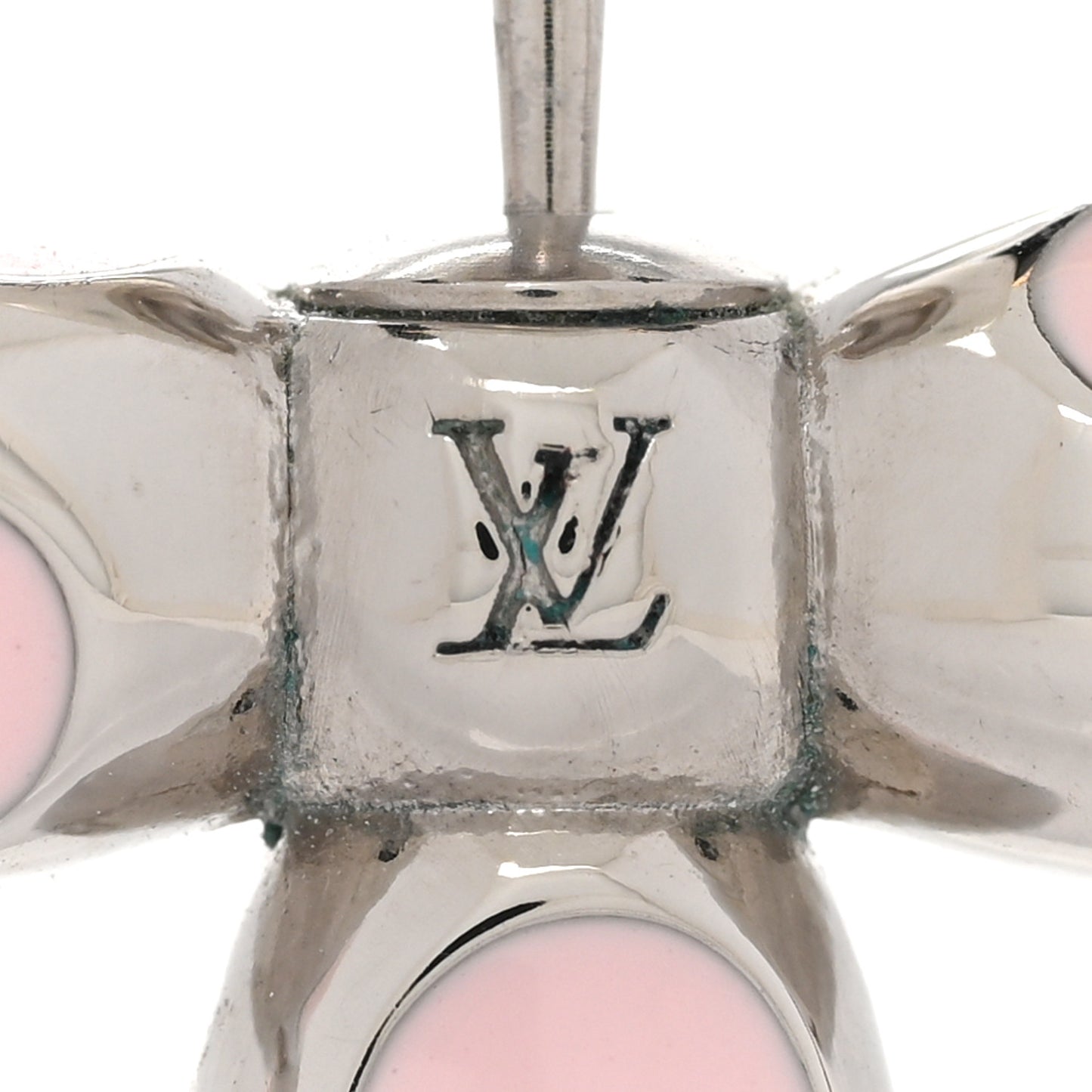 Metal Louisette Earrings Silver Rose