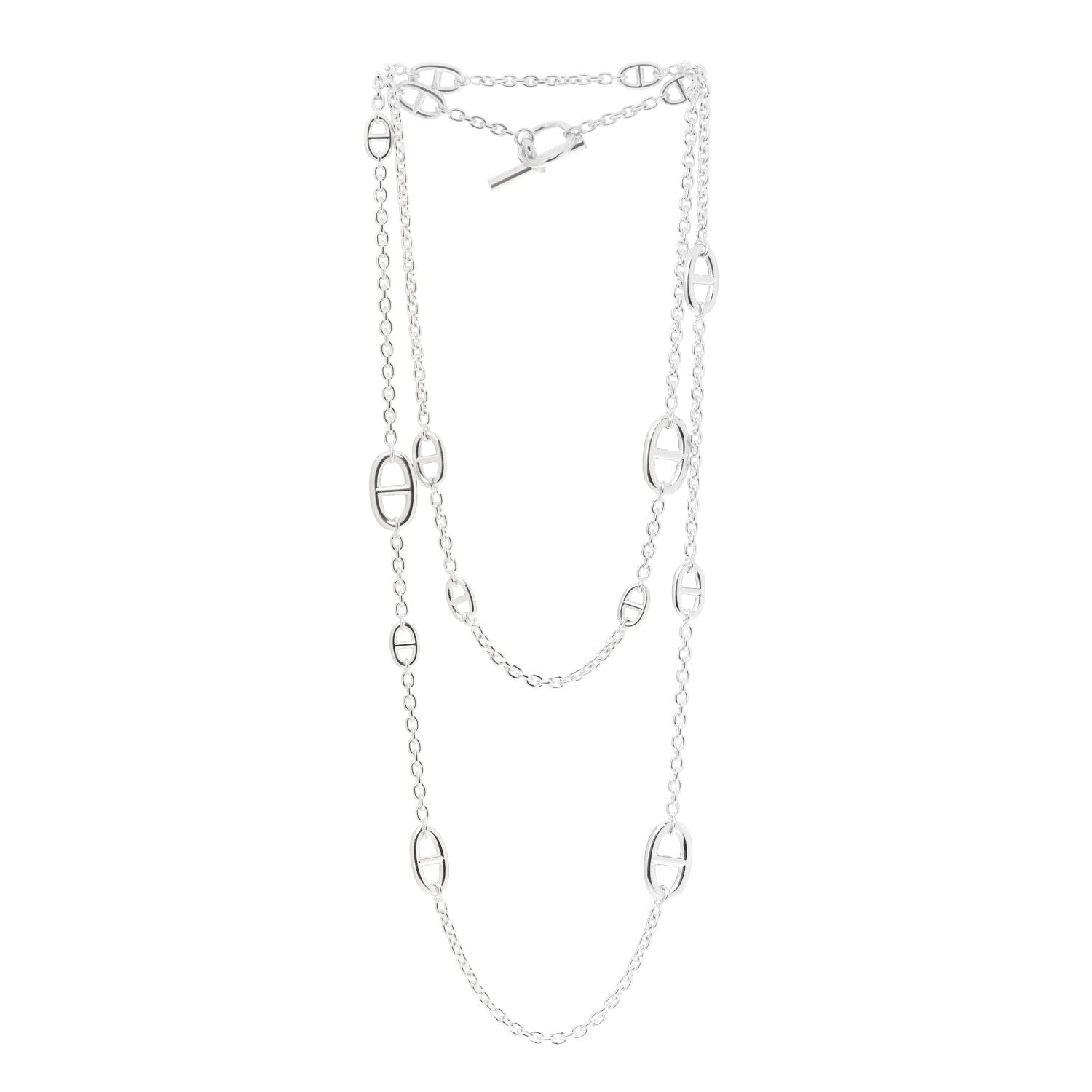 Hermes Sterling Silver Farandole Necklace 120 3 of 5