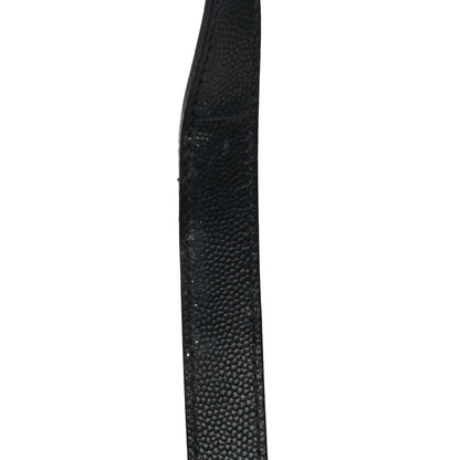 Saint Laurent Grain De Poudre Matelasse Chevron Monogram Shopping Bag Black 12 of 13