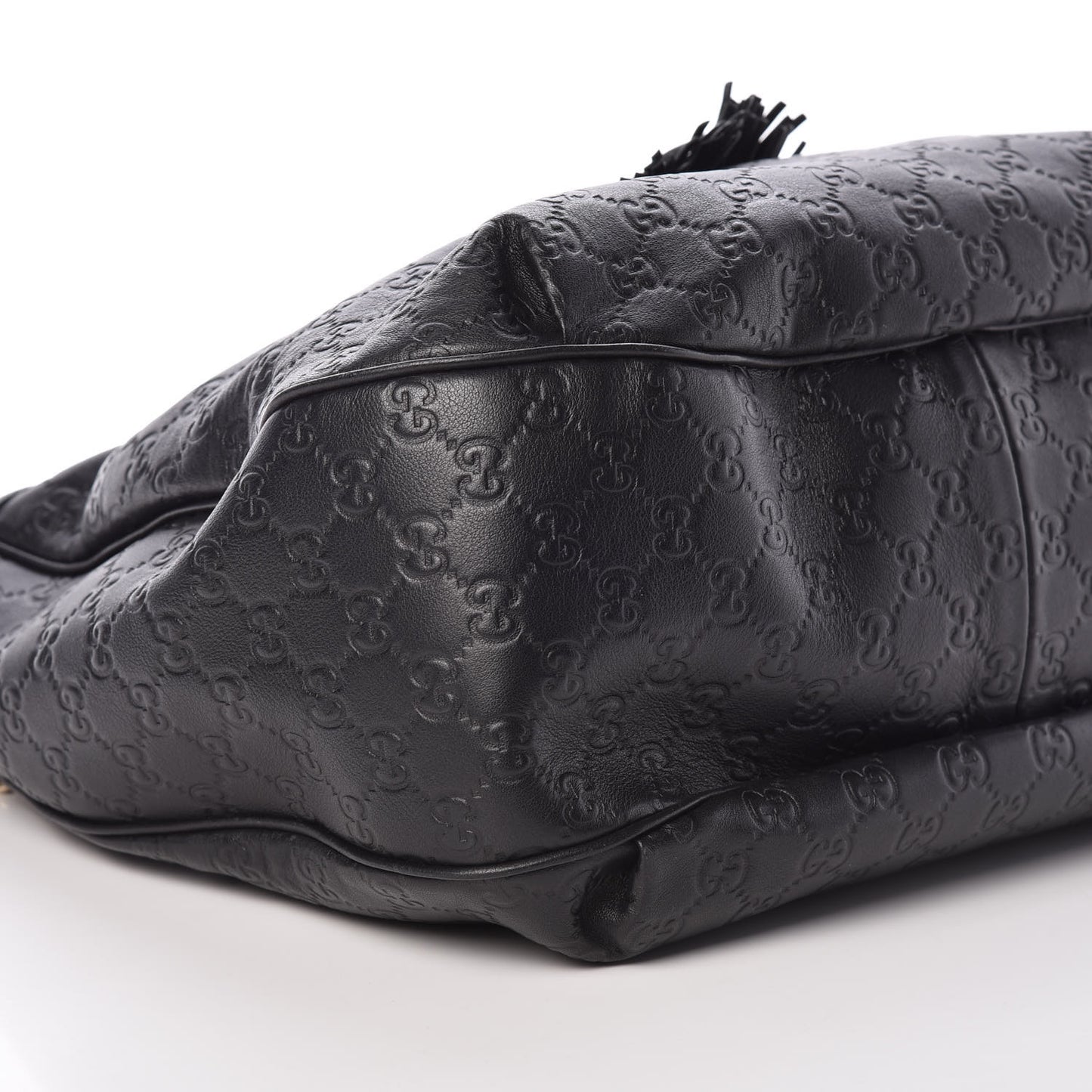 Guccissima Medium Emily Hobo Black