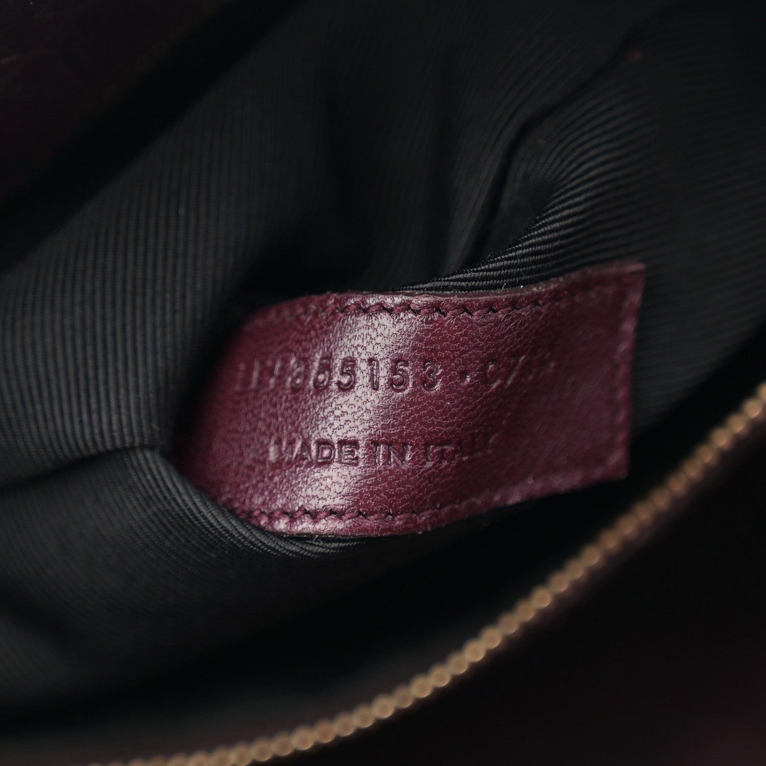 Saint Laurent Calfskin Crocodile Embossed Small Sac de Jour Wine 7 of 15