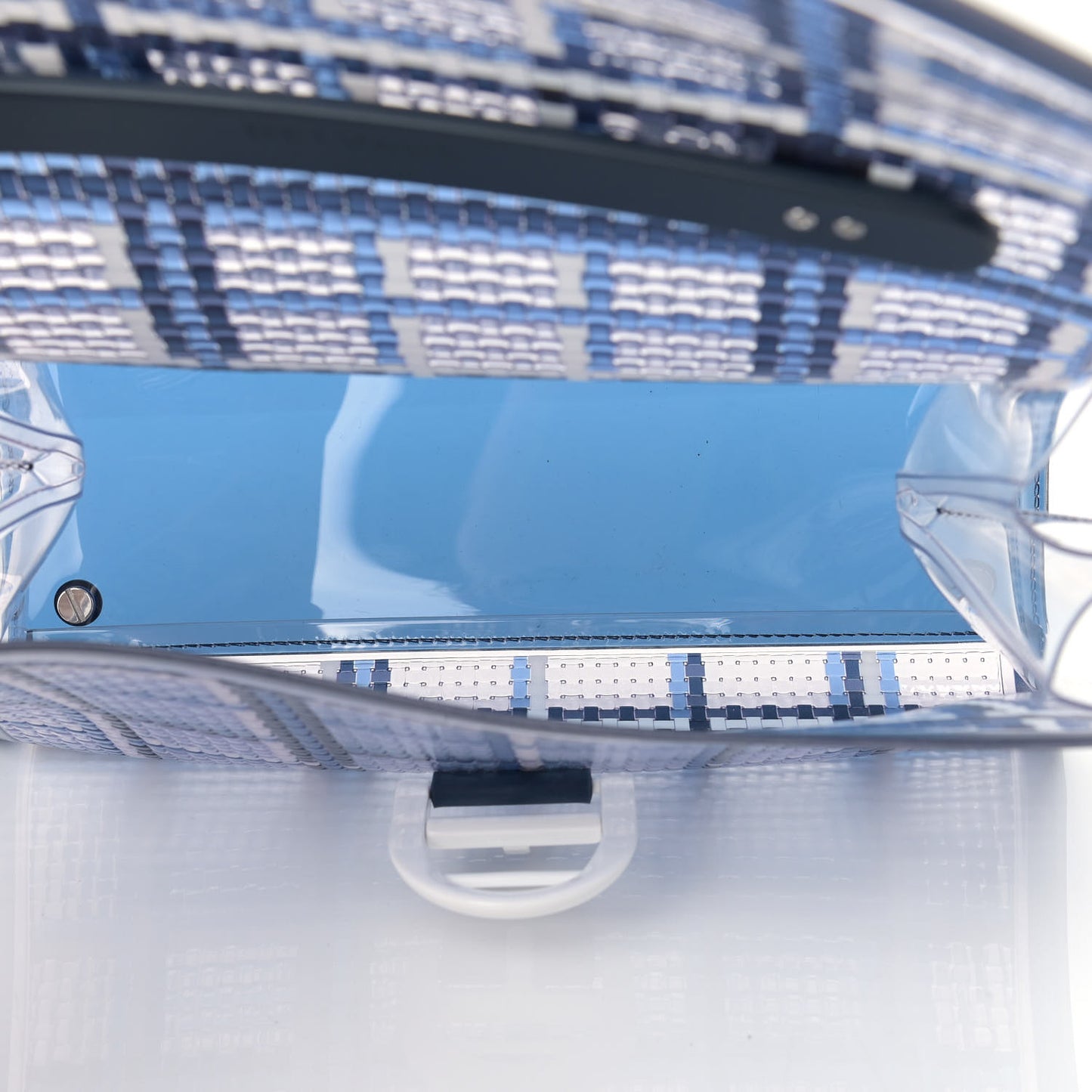 Vinyl Gingham The Dreamer MM Brillant Satchel Navy