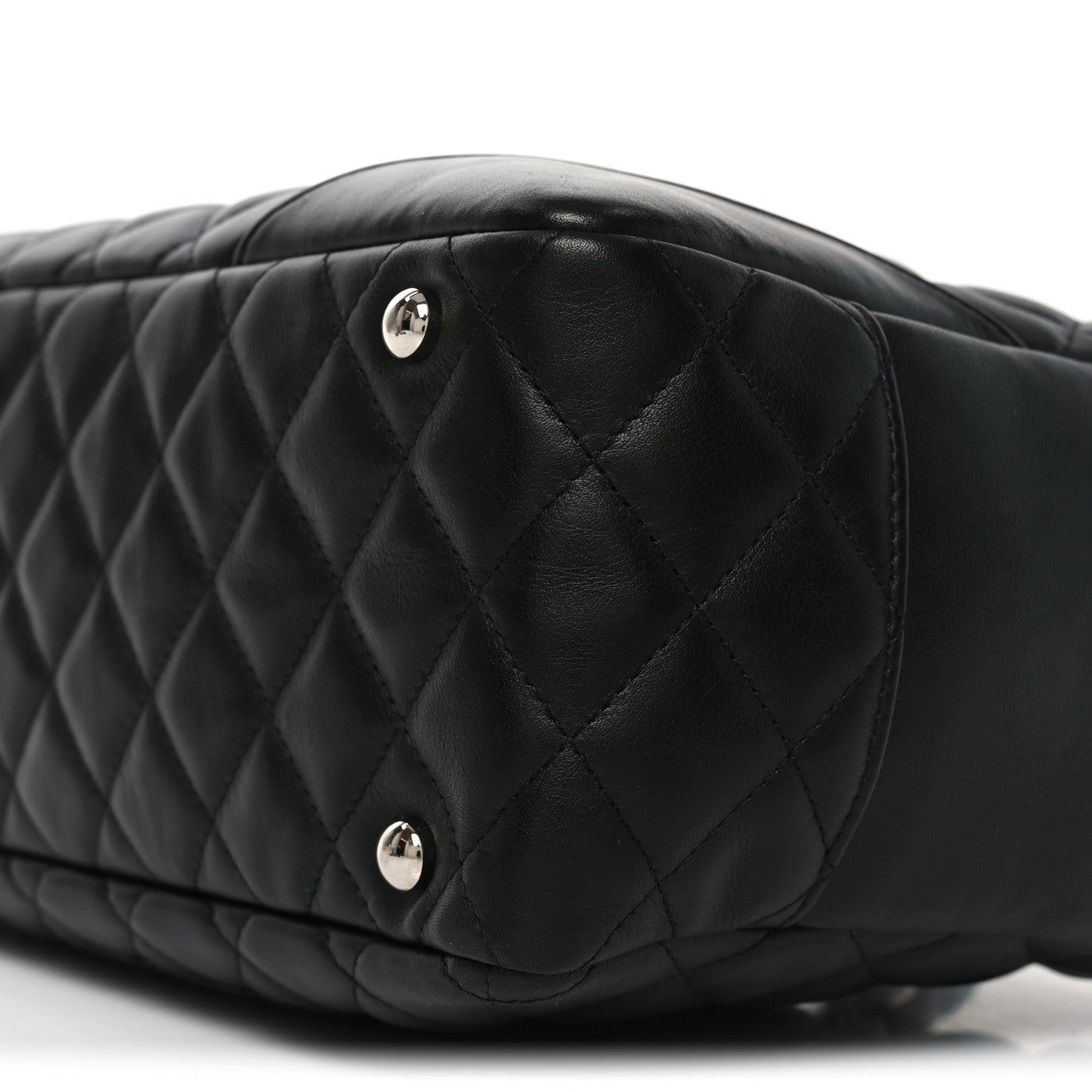Chanel Calfskin Quilted Large Cambon Bowler Black 10 of 10