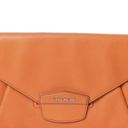 Givenchy Sugar Goatskin Medium Antigona Envelope Clutch Orange 10 of 10