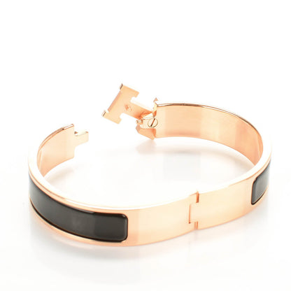 Hermes Enamel Narrow Clic Clac H Bracelet PM Black 4 of 5