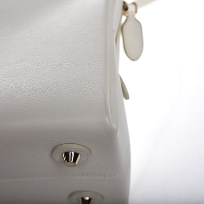 Christian Dior Grained Calfskin Top Handle Flap White 14 of 18