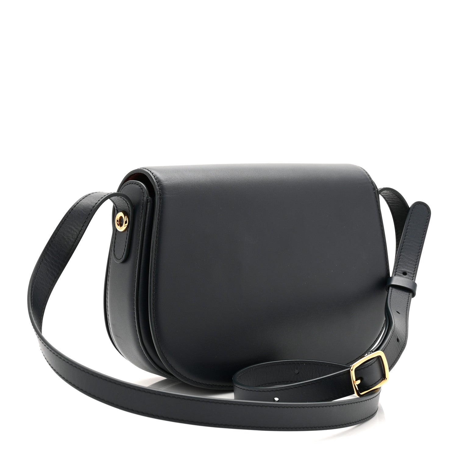 Loro Piana Smooth Calfskin Small Ghiera Bag Navy 3 of 9