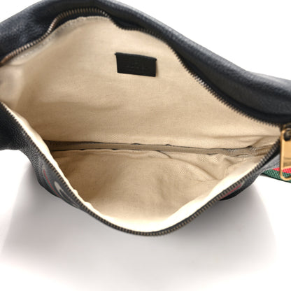 Gucci Grained Calfskin Logo Belt Bag Black 5 of 12