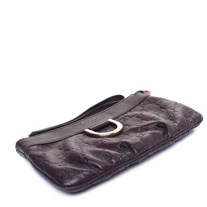Gucci Guccissima D Gold Wristlet Chocolate 4 of 11