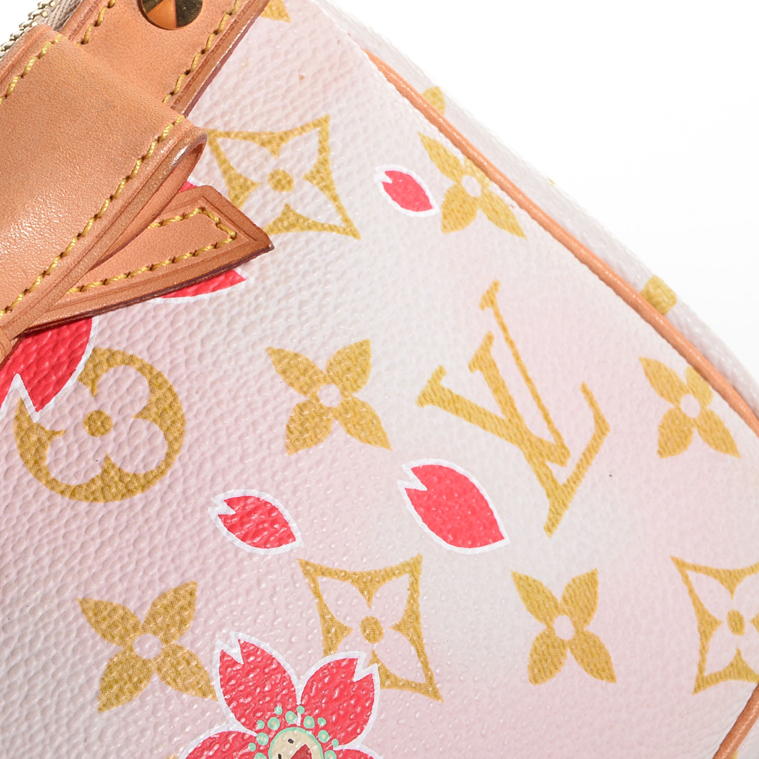 Louis Vuitton Monogram Cherry Blossom Pochette Accessories Red 8 of 8