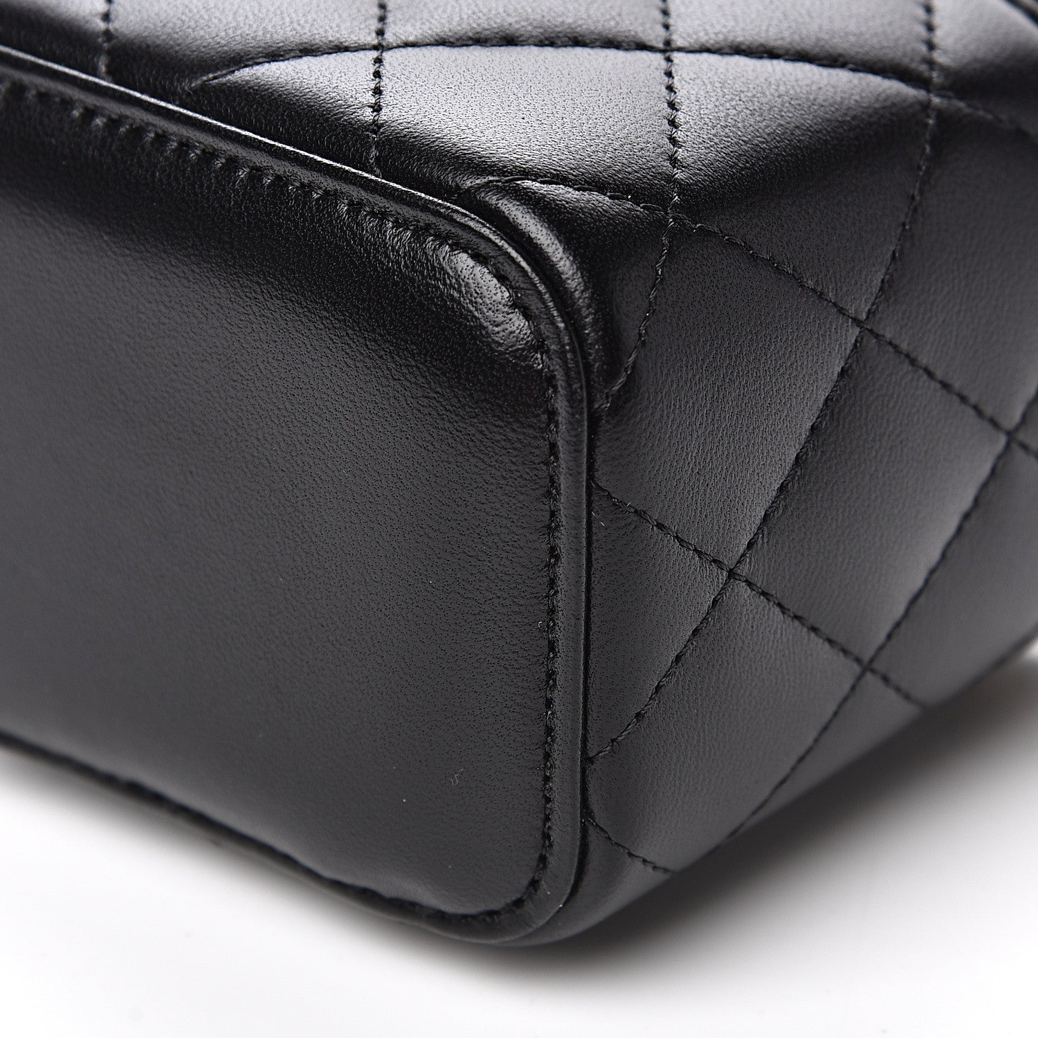 Chanel Lambskin Quilted Trendy Mini Vanity Case With Chain Black 8 of 10