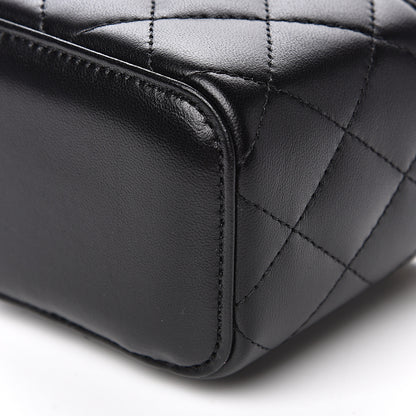 Chanel Lambskin Quilted Trendy Mini Vanity Case With Chain Black 8 of 10