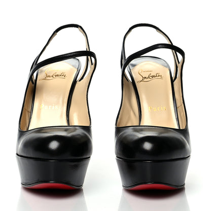 Christian Louboutin Mary Jane Slingbacks Pumps 37.5 Black 2 of 10