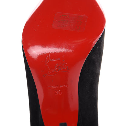 Christian Louboutin Veau Velours Alminette 100 Pumps 36 Black 6 of 10