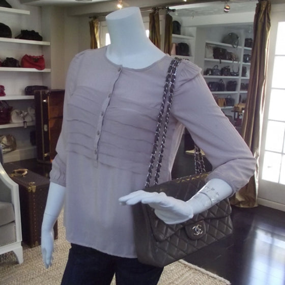Caviar Jumbo Classic Flap Taupe